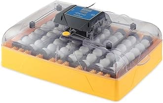 Brinsea Ovation 56 EX Egg Incubator With Automatic Egg Turning and Humidity Control for Hatching 56 Chicken, Duck, Other Bird Eggs, Precision Digital Controls, Temperature Alarms