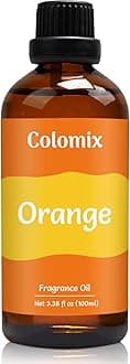Premium 100ml Orange Fruit Fragrance Oil, Essential Oils for Diffusers for Home, Scented Oil for Candle Making, Soap Supplies and More DIY Projects, Long-Lasting Scent Gift