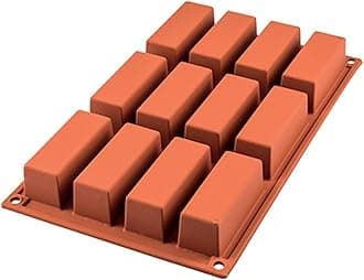 Silikomart Silicone Mould Mini Rectangular Cakes, Terracotta