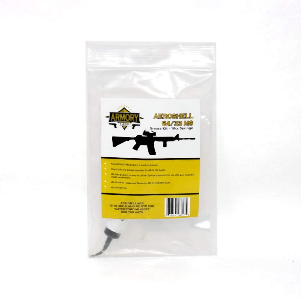 Aeroshell 33 MS Grease Kit - 10cc Syringe (Specifically Sized for Gun Owners and Builders) , Best Gun Grease. MIL-G-21164D