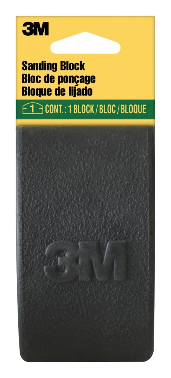 3M Rubber Sanding Block, 2 5/8 in x 4 3/4 in x 1 1/4 in