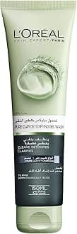 L’Oréal Paris Pure Clay Black Face Wash with Charcoal, Detoxifies and Clarifies, 150ml