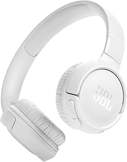 Tune 520BT - Wireless On-Ear Headphones, Up to 57H Battery Life and Speed Charge, Lightweight, Comfortable and Foldable Design, Hands-Free Calls with Voice Aware (White)