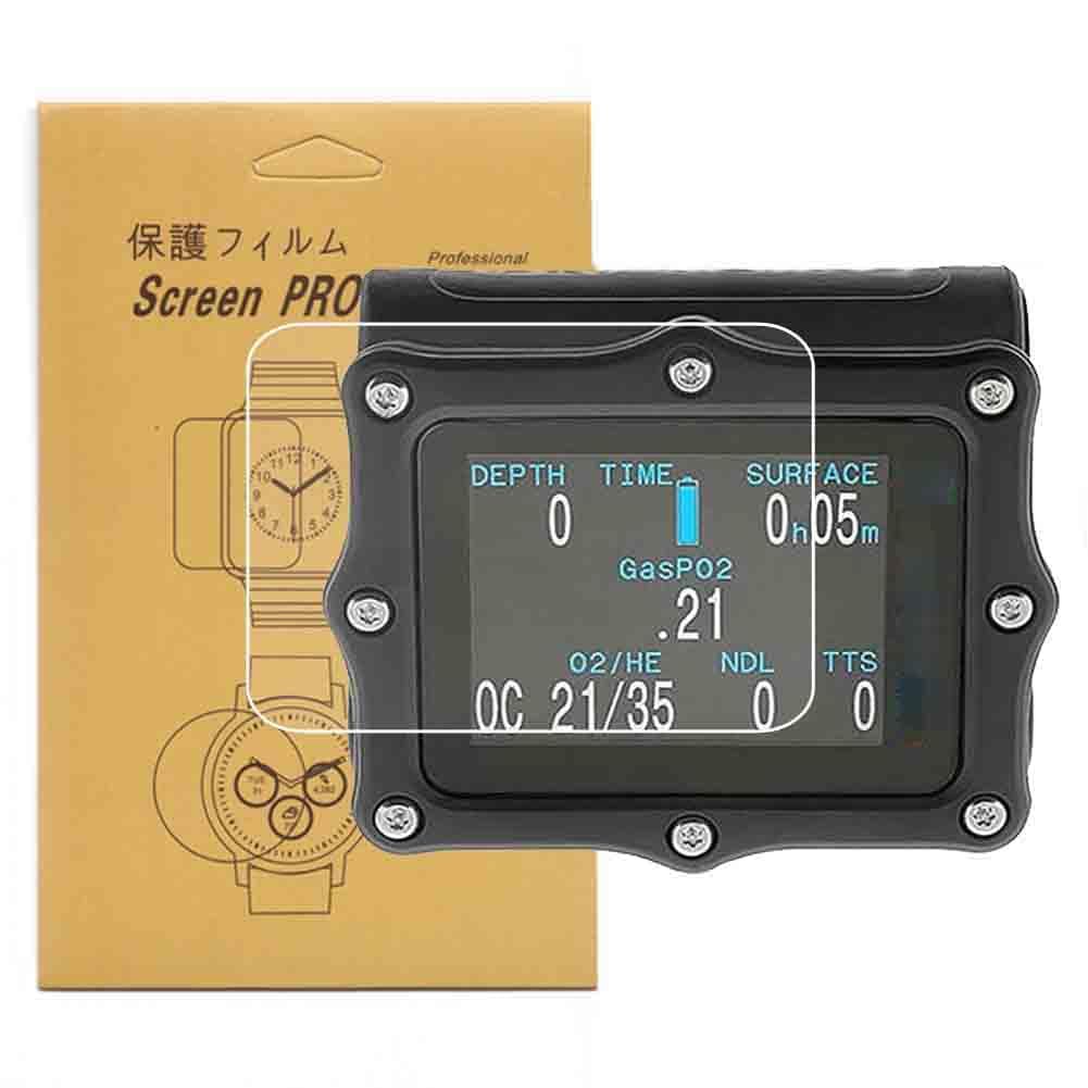 [2-Pcs] For Shearwater Research Perdix 2 TPU Screen Protector,Full Coverage HD Clear Hard Plastic Anti-Bubble and Anti-Scratch