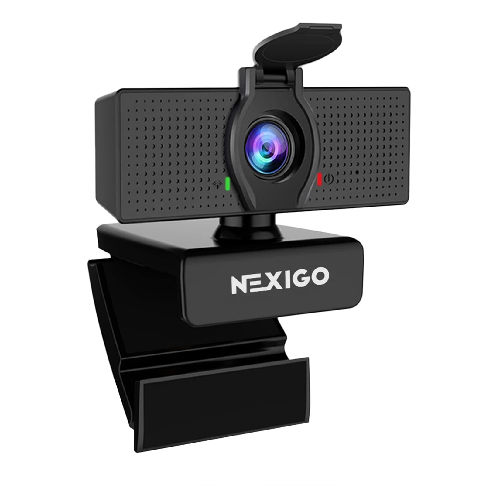 N60 1080P Webcam with Microphone, Software Control & Privacy Cover, USB HD Computer Web Camera, Plug and Play, for Zoom/Skype/Teams, Conferencing and Video Calling