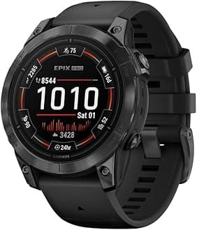 epix PRO Gen 2, 47mm Premium GPS smartwatch, AMOLED touchscreen, multisport, advanced health & training features, built-in flashlight, adventure watch with up to 16 days battery life, Black