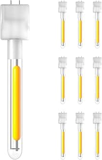 ZOTOYI 10Pack G40 ST38 String Lights Replacement Filaments, Independent Filament for Patio String Lights,1 Watt Equivalent 2700k Warm White LED Filament