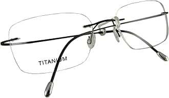 Circleperson Rimless Titanium Eyeglass Frames RX-able Men Hingeless Light Weight 55-18-140