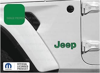 Decal Mods Fender Jeep Fender Flat Overlay Decal Graphic fits Jeep Wrangler JL/JT (2018-2024) (Set of 2) Green CGREEN | SJ8Z3