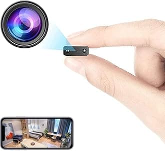 Smallest Spy WiFi IP Camera,Wireless Remote Camera,HD1080P Security Camera, Nanny Cam,Baby Monitor with Upgraded Night Vision,AI Human Motion Detection,Cloud Storage for Security with iOS Android APP