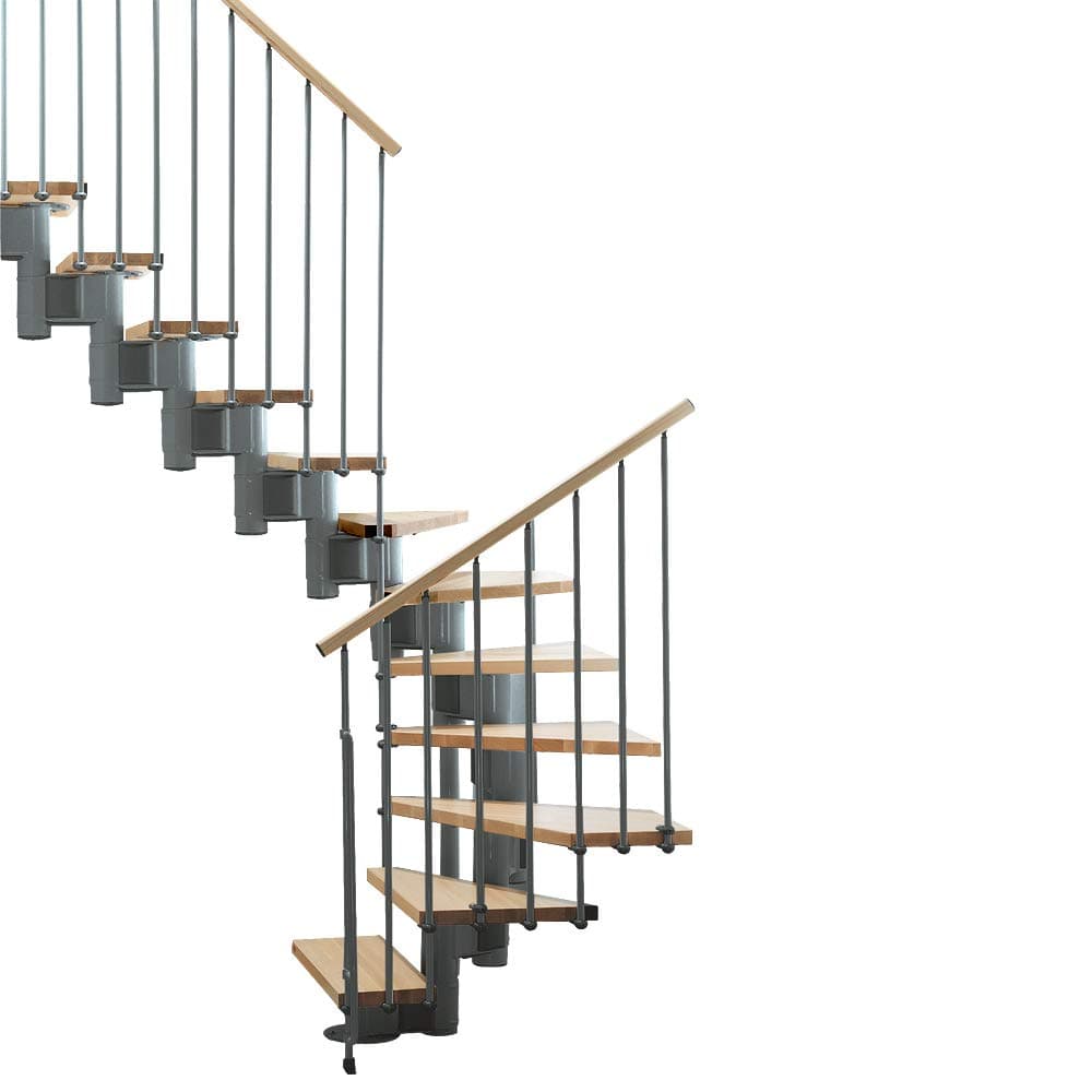 K35018 29 in. Kompact Modular Staircase U Kit44; Gray