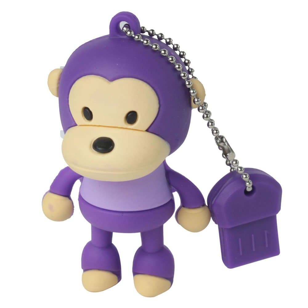 Baby Milo Monkey 4gb USB Flash Drive - Purple