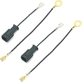 Car Horn Connector Adapter Wiring Harness, Compatible with Honda Acura, 2 Pack Pigtail Converter for Universal to OEM Horn Replacement (Honda)