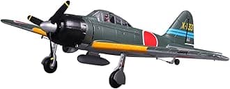 Fms Rc Planes for Adults 800mm Zero V2 A6M3 RC Airplane 4CH Wingspan Green Warbird Hobby Rc Airplanes PNP (No Radio, Battery, Charger)