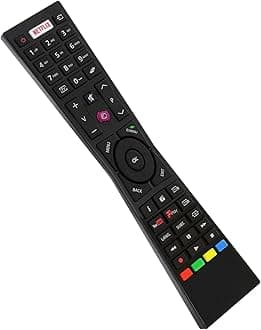 Replacement JVC Remote Control RM-C3231 for JVC Smart 4K LED TV LT-32C670 LT-32C661 LT-32C660 LT-55C860 LT-24C660 LT-32C661 LT-49C770 with 3 Shortcuts Button - No Setup Required