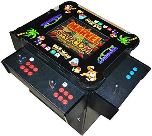 Cocktail Arcade Machine 1030 Games in 1 3 Sided Control Panel Includes 2 Benches - Commercial Grade