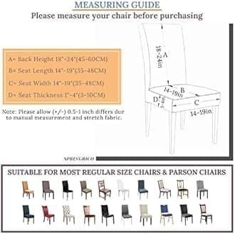 SPRINGRICO Chair Covers for Dining Room Set of 4, Stretch Dining Chair Cover, Washable Spandex Kitchen Parsons Chair Slipcovers, Removable Seat Protector for Home or Party (4Pack, Garden of Eden)