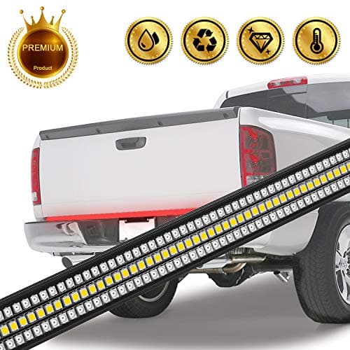 60" PROBASTO TRIPLE LED Tailgate Light Bar with 1200 LEDs Amber Turn Signal Waterproof No-Drill Install