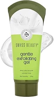 Swiss Beauty Gentle Exfoliating Gel cleanser | Removes dead skin | Unclogs pores | Cleanses excess oil |For all skin types | 150gm