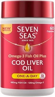 Pure Cod Liver Oil Capsules (One-A-Day) x 60