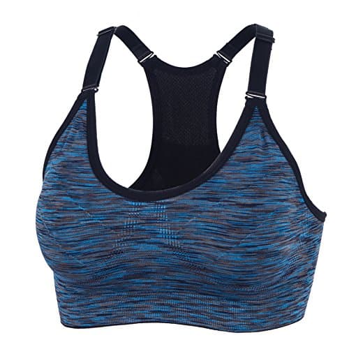 YEYELE Women 1or 3 or 5 Pack Adjustable Strap and Removable Pad Tank Top Racerback Sports Bra