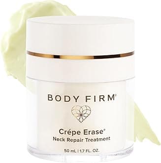 Body Firm Crepe Erase Neck Repair Treatment, Anti Aging Retinol Cream with Peptides, Shea Butter, Vitamin E, Squalane Oil, Wrinkle Cream for Crepey Skin Care and Firming Elasticity, 1.7 FL Oz
