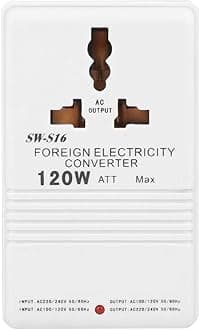 Power Converter Adapter 110V to 220V Step Up & Down Voltage Converter 120W CN Plug SW-S16 Step Down Voltage Transformer Plug Power Adapter Voltage Converter Step Down