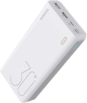 18 Watt Fast Charging 30000mAh Lithium Polymer Power Bank (White, PHP30)