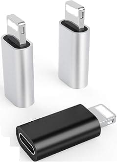 (Apple MFi Certified) (3 Pack USB-C Female to Lightning Cable Adapter, Type-C to 8 Pin Male PD Fast Charging Converter Cord Data Sync Connector for i-Phone 15 14 13 12 11 Air Pods iOS Devices