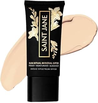 SAINT JANE - Luxury Sun Ritual - Pore Smoothing SPF 30 Mineral Sunscreen | Luxury, Floral-Infused, Clean Skincare (1.7 oz | 50 ml)