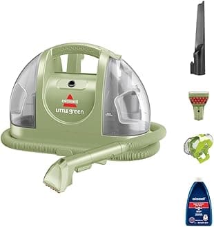 – BISSELL LITTLE GREEN 4098K – Portable Carpet Cleaner, Removes Tough Stains from Carpets, Upholstery, & Cars | 2-Year BISSELL Warranty