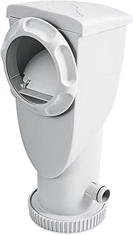 Funsicle SkimmerPlus 1000 GPH 2-in-1 Filter Pump and Skimmer System with Clamps and 1.5" Hose Fitting for Above Ground Swimming Pools