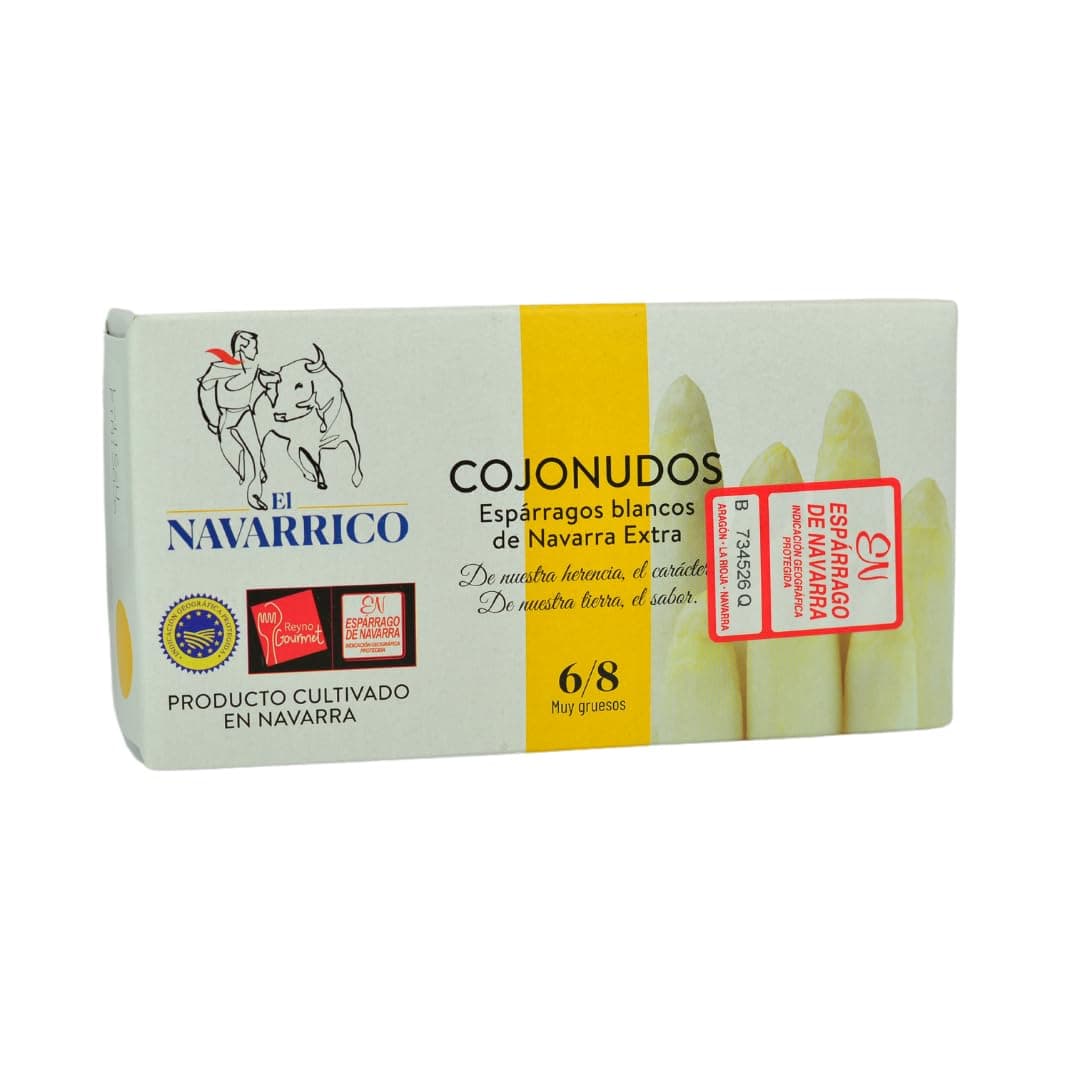 El Navarrico Thick White Asparagus Spears from Spain (Drained wt: 8.8 oz/250 g)