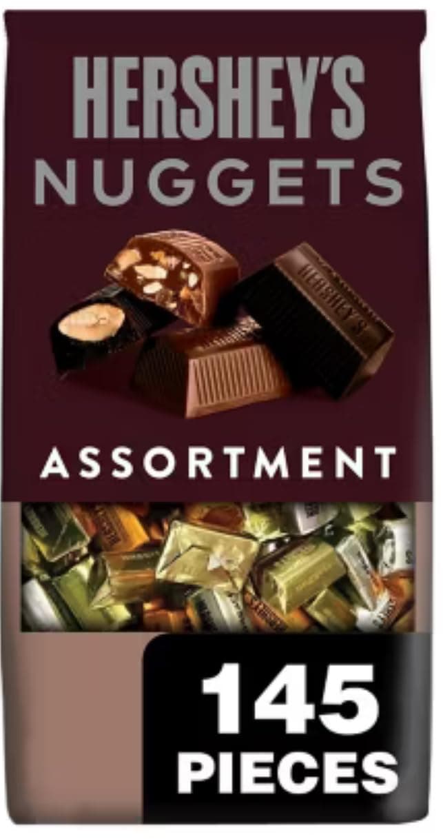 Hershey's Nuggets Chocolate-Assortment 145pcs -52 Oz Bag