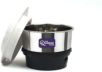 Mixer grinder Chutney Jar Suitable For Bajaj, jyothi, prestige, Preethi, Sumeet, Orient, croma, Jaipan, lifelong, rico, morophy richards Fit on 2 Lock & 4 Teeth Coupler (180ml)