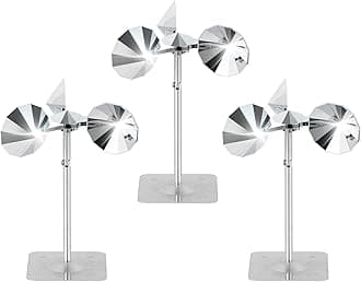 OFFO 3 PCS Bird Scare Reflective Device, Bird Reflector Keep Pigeon Woodpeckers and Sparrows Away for Outdoor Use Boats Roofs Gardens
