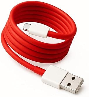 ONE PLUS Original 80W Usb Type C Data Sync Fast Charging Charger Cable Compatible With One Plus 12 5G,11,11R,10R,10T,10,10 Pro,9 Pro,8,8T,7T,7T Pro,Nord,2,2T,Ce 2 Lite,Ce 3 Lite,Nord Ce3,Red