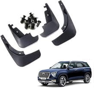 Autokaar OE Type/Box Type Car Mud Flap for Hyundai Alcazar, Black