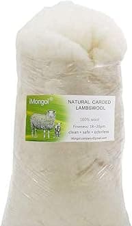 iMongolMerino Wool Fiber (3.6oz / 100grams)