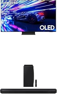 SAMSUNG77-Inch Class OLED 4K S95D Series HDR Pro Smart TV (QN77S95D, 2024 Model) w Q800D 5.1.2ch Soundbar w/Wireless Dolby Atmos Audio, HW-Q800D/ZA (Newest Model)