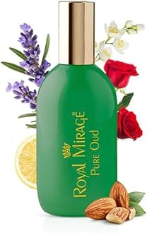 Royal Mirage Pure Oud Eau De Cologne | Long-Lasting Unisex Perfume | Oud, Leather & Saffron Notes | Bold & Captivating Luxury Fragrance | Exotic & Sophisticated Scent | Gift for Men & Women | 120ml
