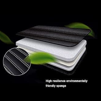 Custom All-Weather Protection Leather Car Floor Mats for Cars Sedan SUV Sports Car Waterproof Floor Mat (Black Beige)