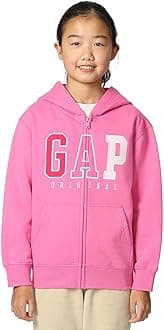 GAP girls Logo Fz Hooded Sweatshirt