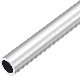 DMiotech (26mm OD x 18mm ID) 6063 Aluminum Round Tube 300mm Length Industry Metal Tubing for Machinery Frame Construction DIY Projects