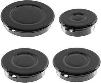 Oven Cooker Hob Gas Burner Crown & Flame Cap Kit Compatible With Lamona (Small, 2 Medium & Large, 55mm - 100mm)