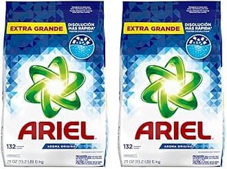 ARIELPowder Laundry Detergent, Original Scent, 211 ounces 132 Loads, 13.19 Pound (Pack of 2)