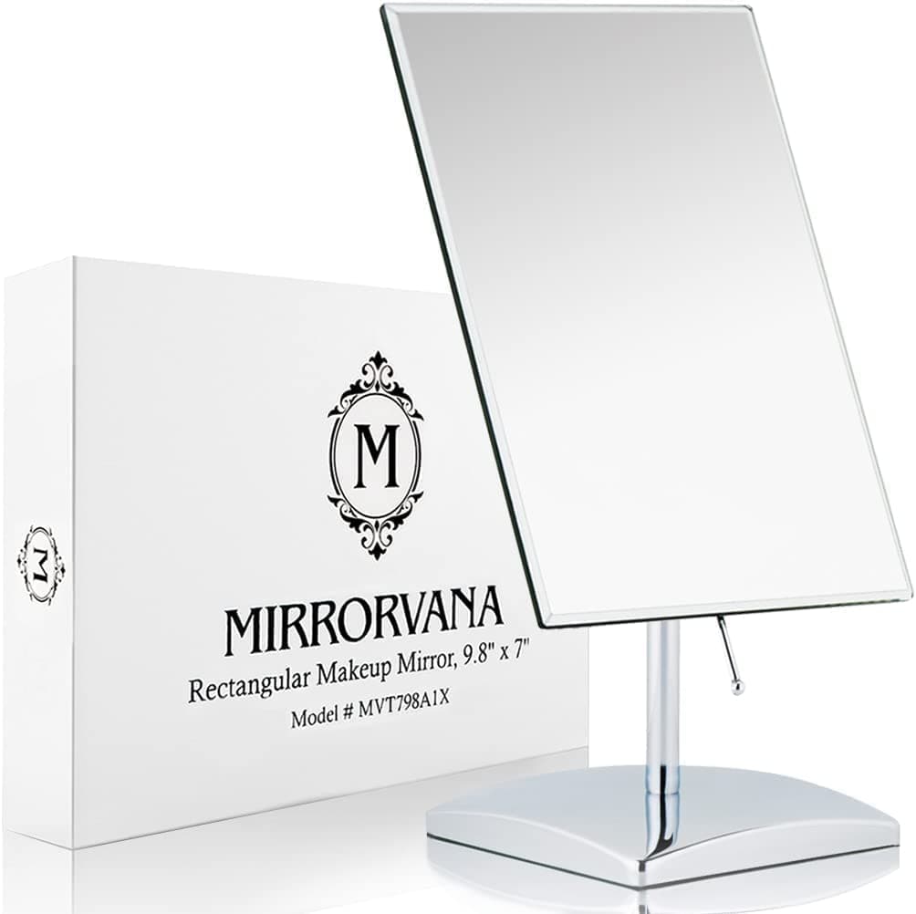 Premium Rectangular Mirrorvana Vanity Table Mirror with Stand