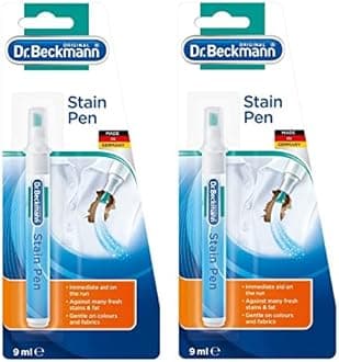 Dr Beckmann Stain Remover Pen, 9ml | Effective Pocket-Size Stain Remover | Quick, Handy and Easy to Use | Pack of 2