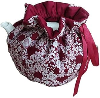 Cotton Tea Cozy for Teapots Printed Tea Cosy Tea Cover Keep Warm Tea Pot Dust Cover Insulated Kettle Cover for Home Kitchen Decorative Accessories (C12)