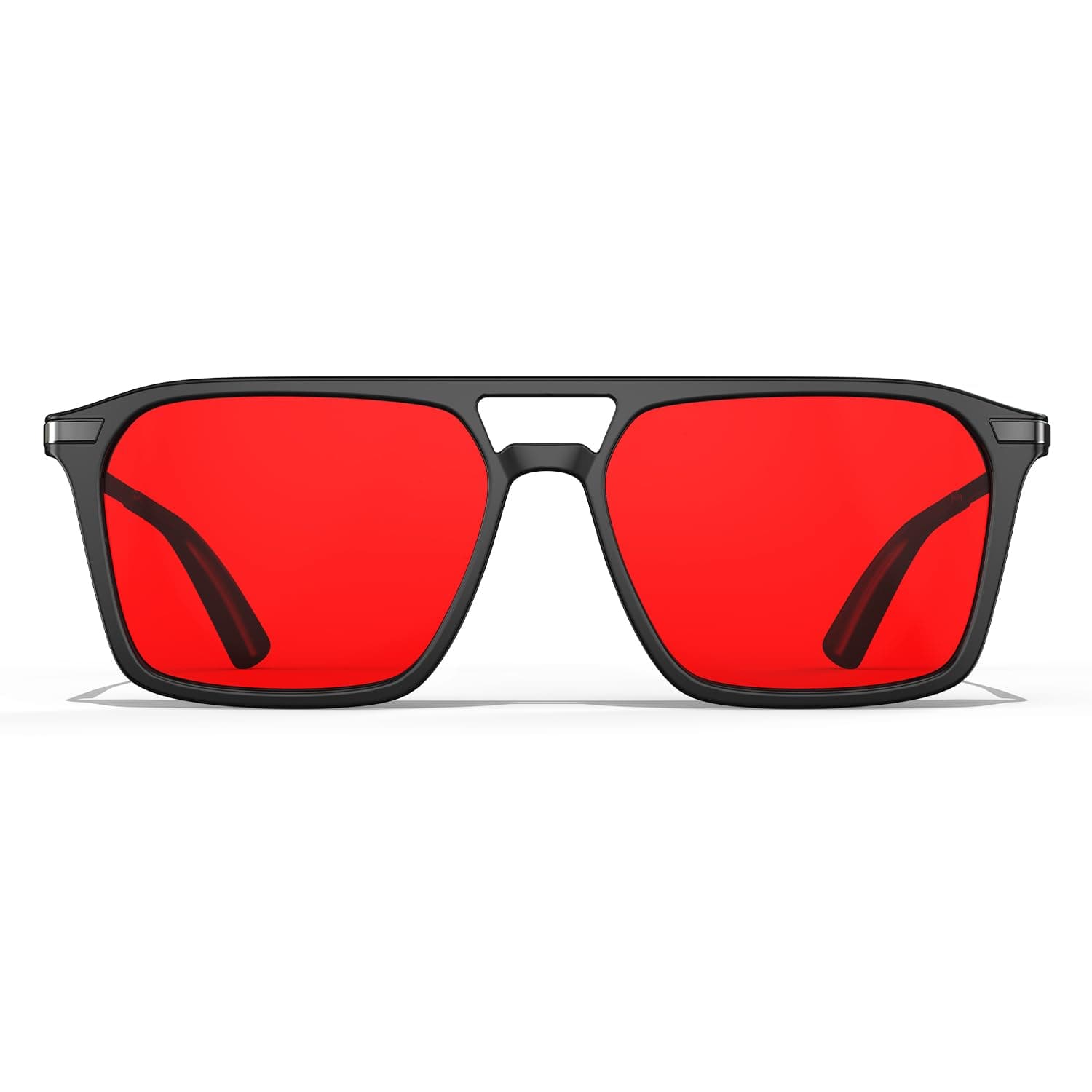 Goiteia 100% Blue Light Blocking Glasses - Red Sleep Glasses for Total Blue and Green Light Blocking - Relieve Eye Strain & Improve Sleep - Spring Hinges for Superior Comfort